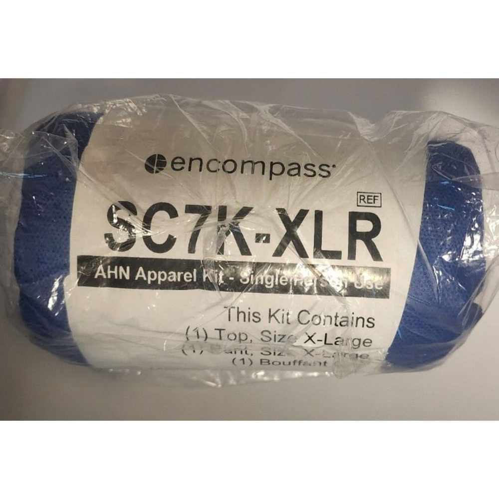 Encompass- AHN Apparel Kit - Single Use - SC7K-XLR - Size X-Large - Top/Pant/Cap
